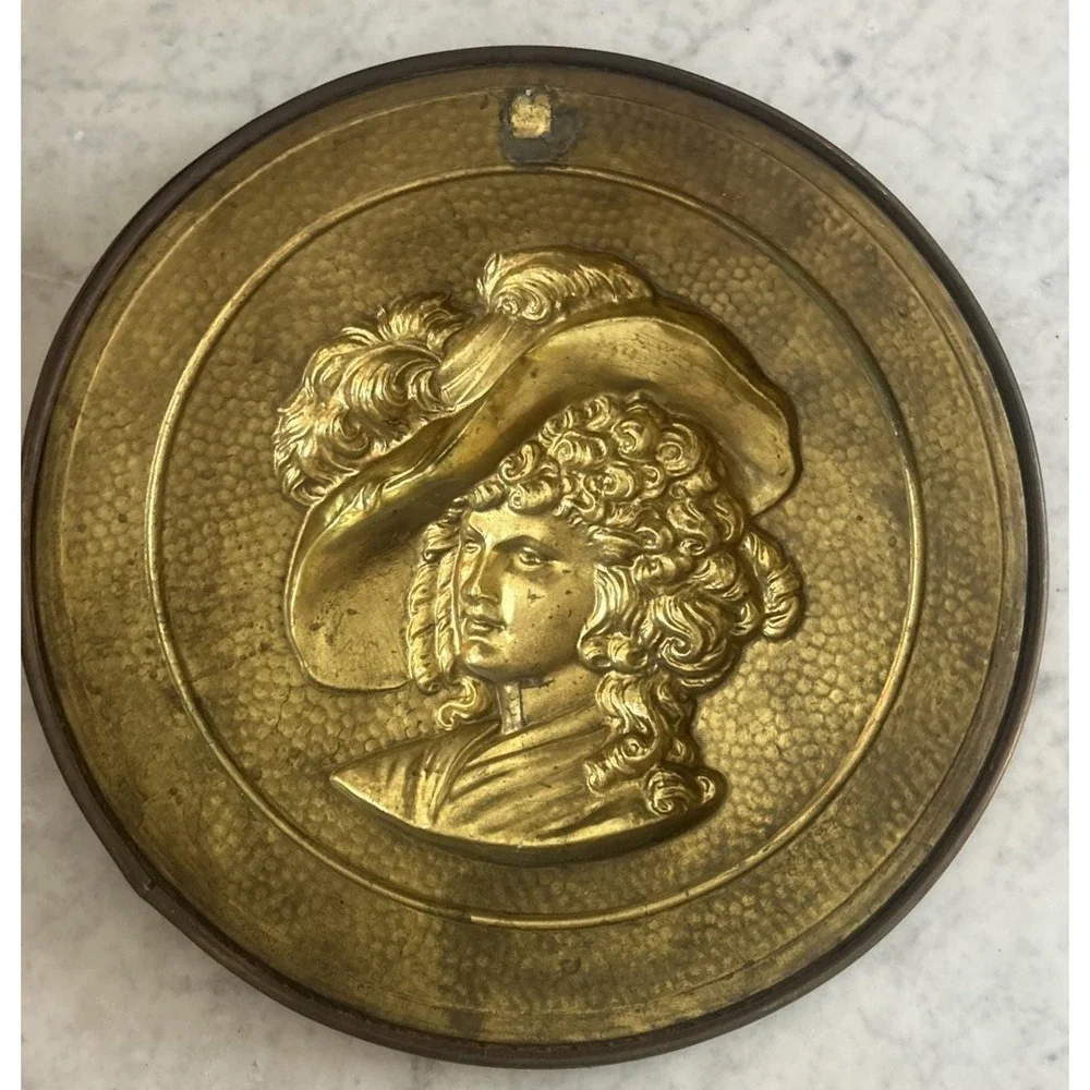 Vintage Brass Vintage Brass Lady Wall Plaque - French Victorian Portrait Decor